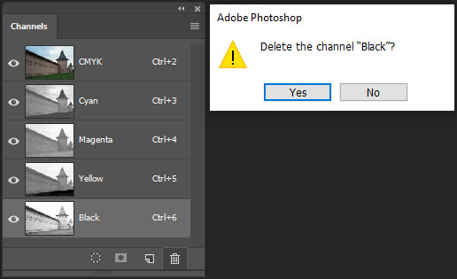 Каналы в Adobe Photoshop. Цветовая модель CMYK.