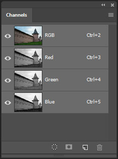 Каналы в Adobe Photoshop. Цветовая модель RGB.
